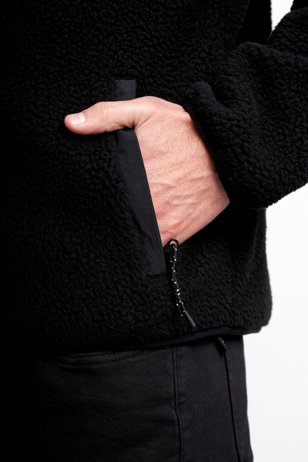 Polar Tambo Reciclado Negro Hombre