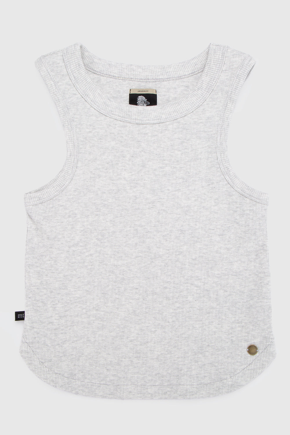 Polera Ani Orgánica Gris Mujer