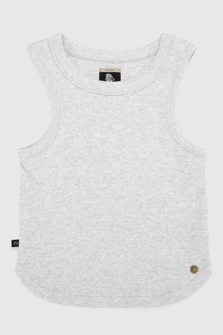Polera Ani Orgánica Gris Mujer
