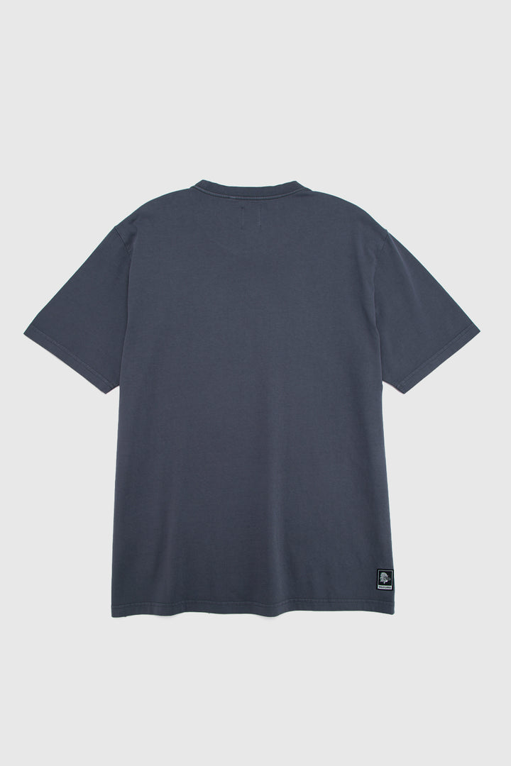 Polera Bat Orgánica Azul Hombre