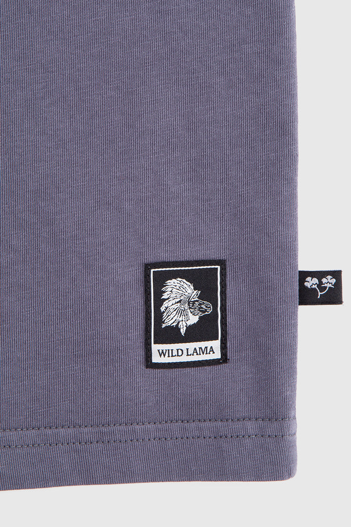 Polera Bat Orgánica Azul Hombre
