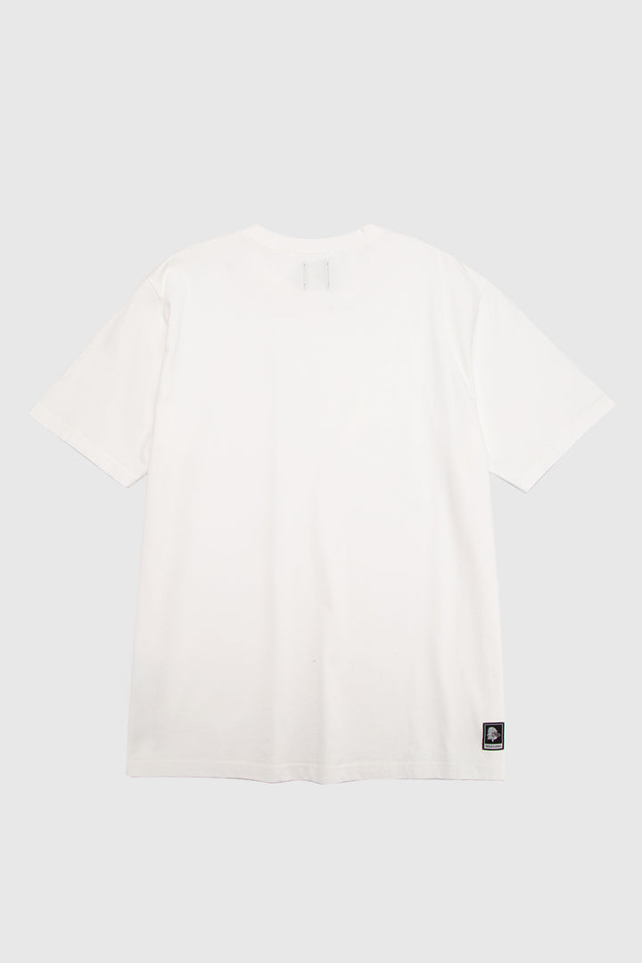 Polera Bat Orgánica Blanca Hombre
