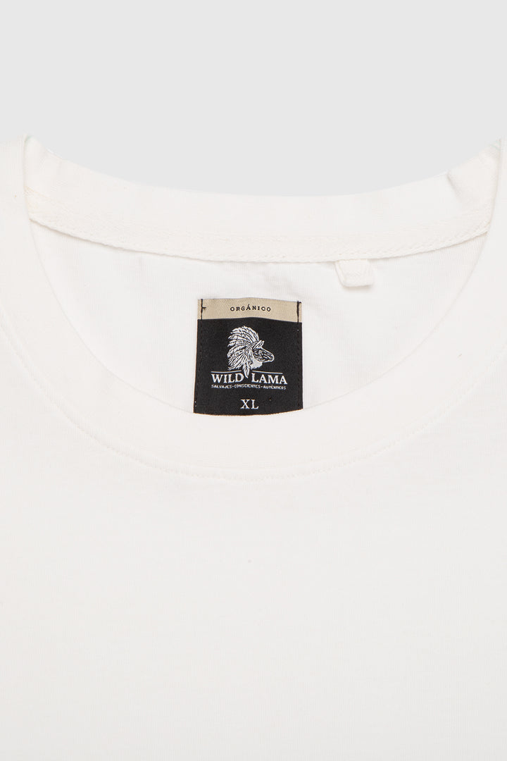 Polera Bat Orgánica Blanca Hombre
