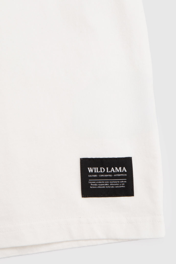 Polera Bat Orgánica Blanca Hombre