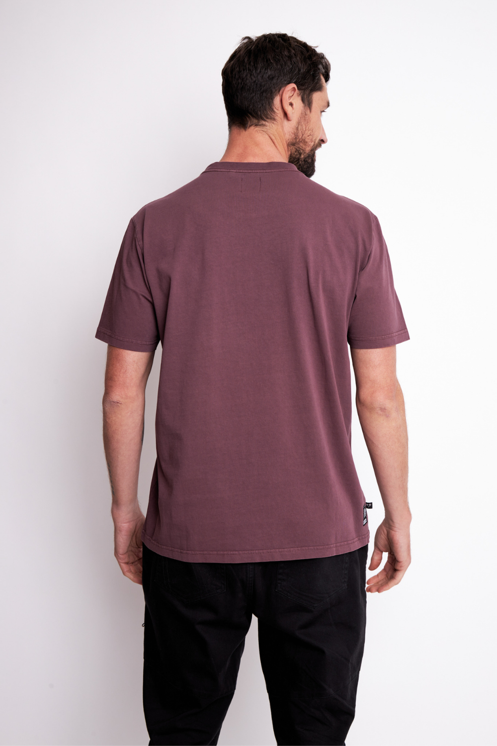 Polera Bat Orgánica Burdeo Hombre