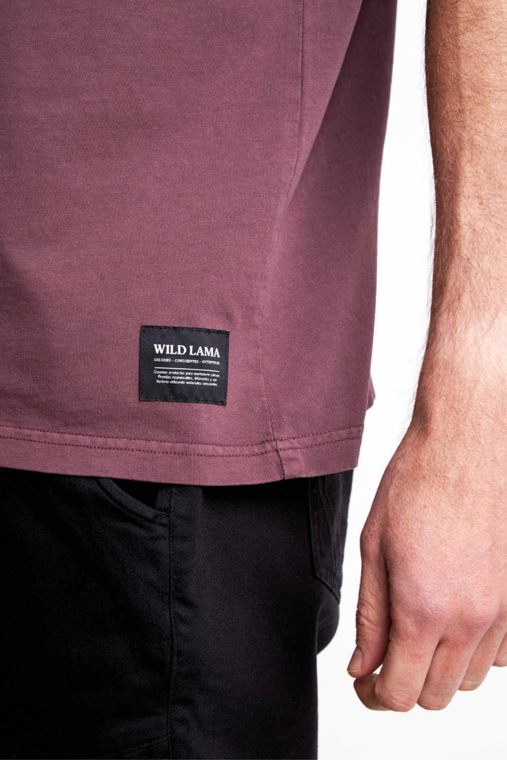 Polera Bat Orgánica Burdeo Hombre