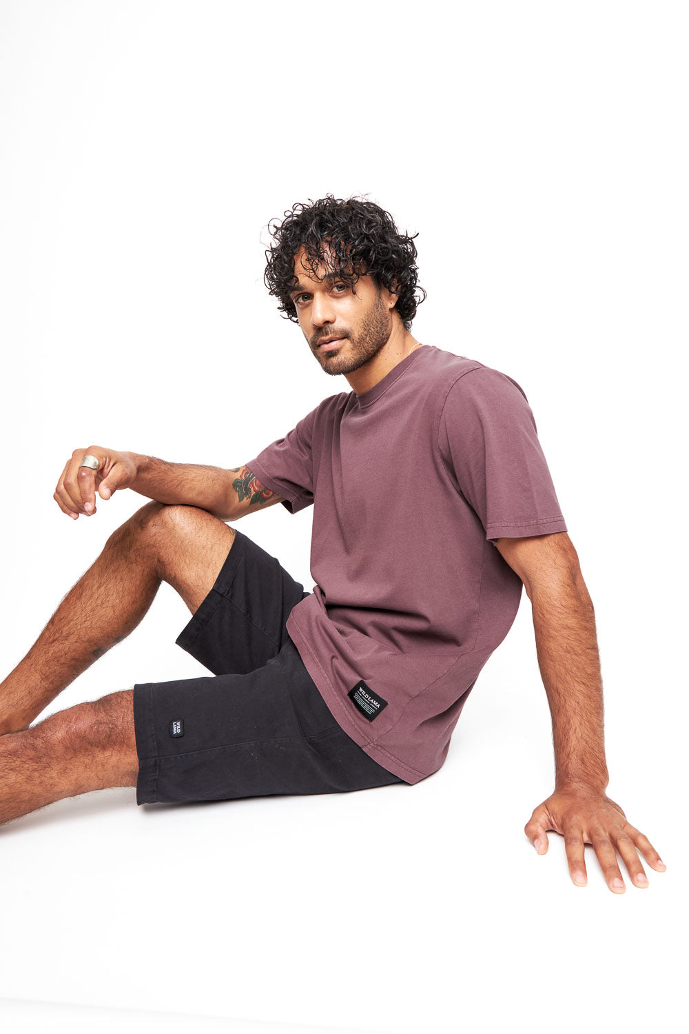 Polera Bat Orgánica Burdeo Hombre