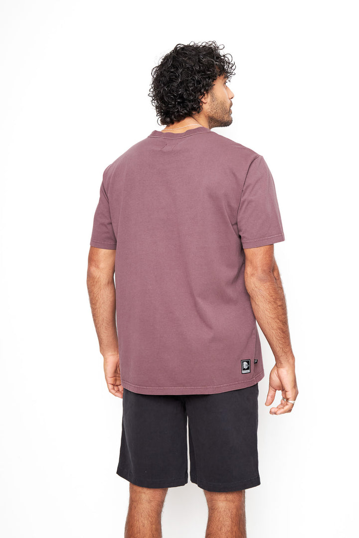 Polera Bat Orgánica Burdeo Hombre