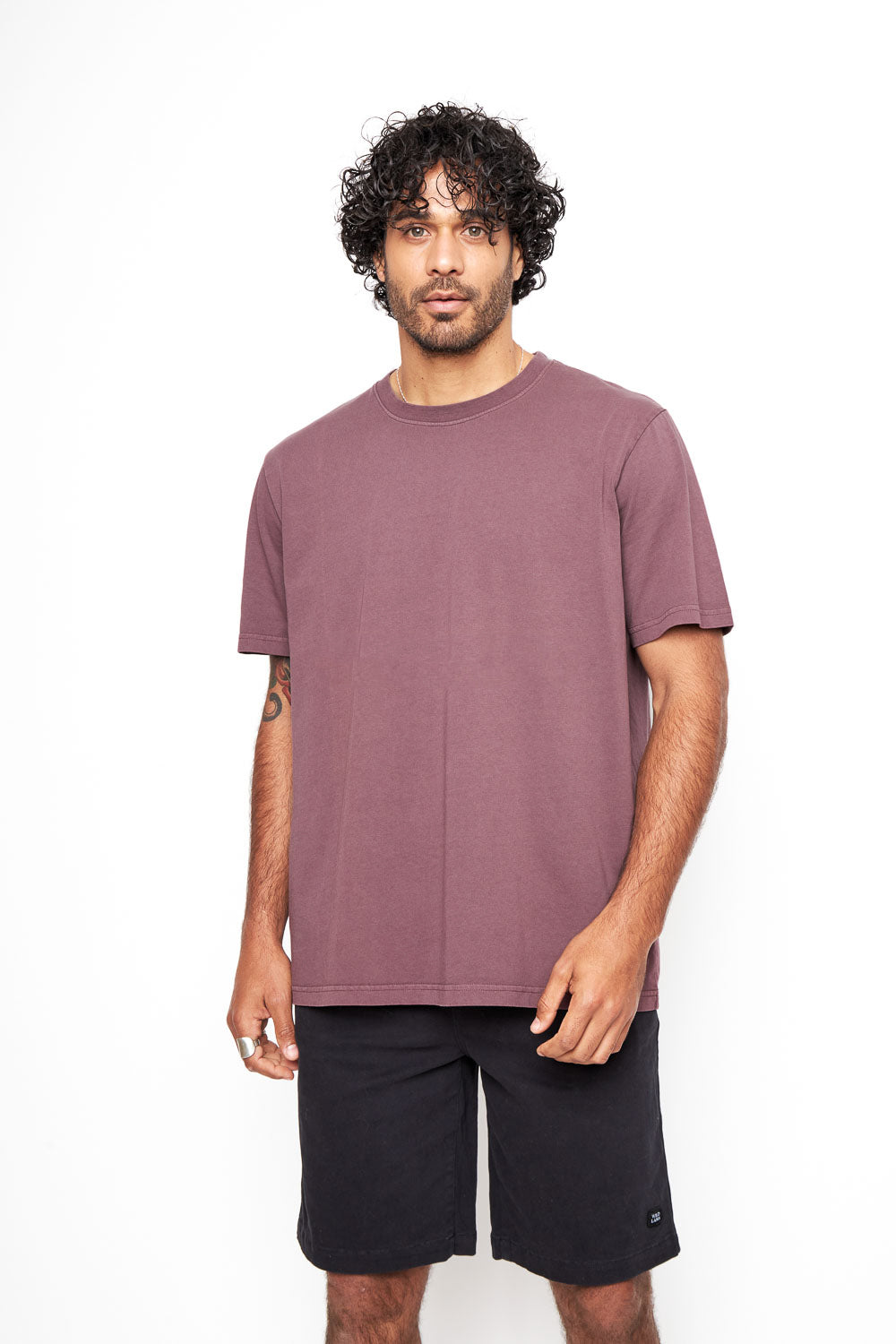 Polera Bat Orgánica Burdeo Hombre