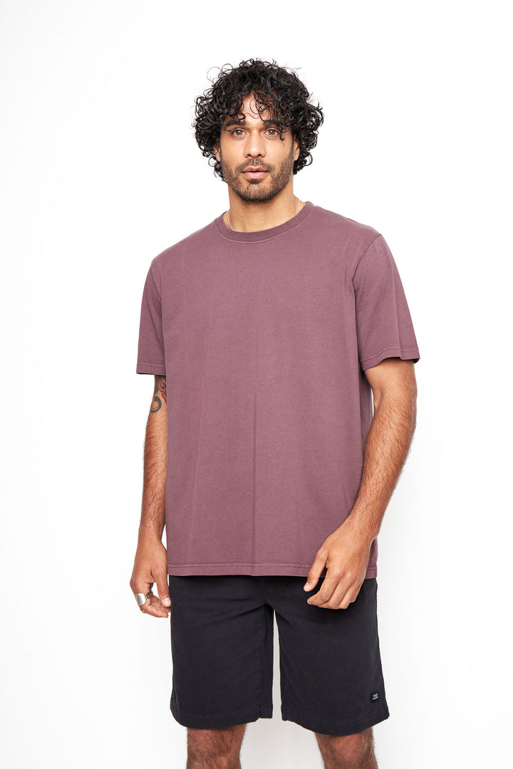 Polera Bat Orgánica Burdeo Hombre