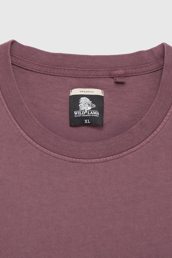 Polera Bat Orgánica Burdeo Hombre