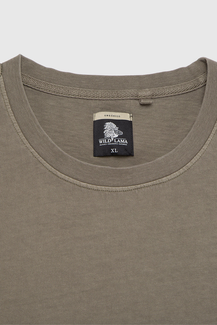 Polera Bat Orgánica Verde Hombre