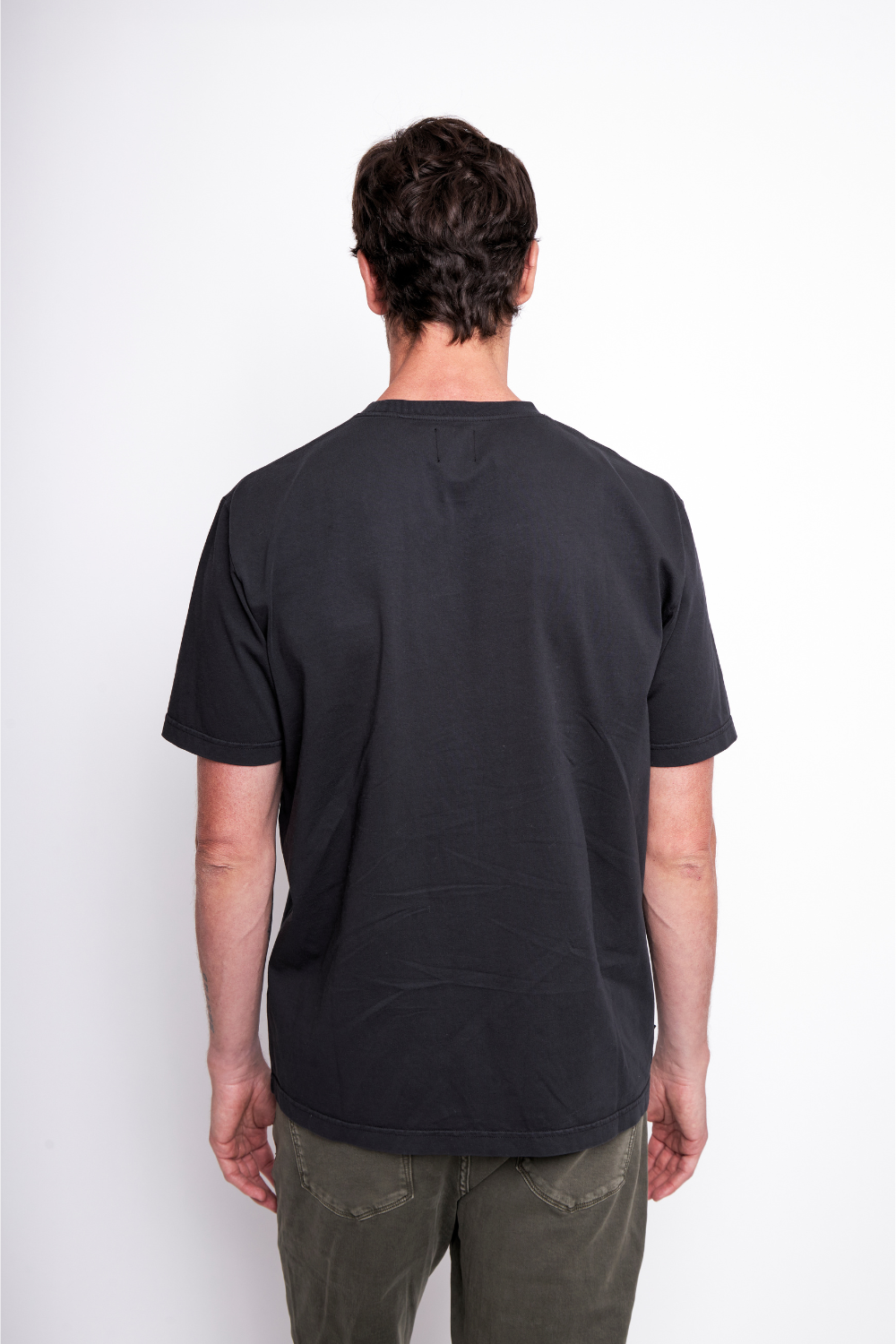 Polera Bat Orgánica Negra Hombre