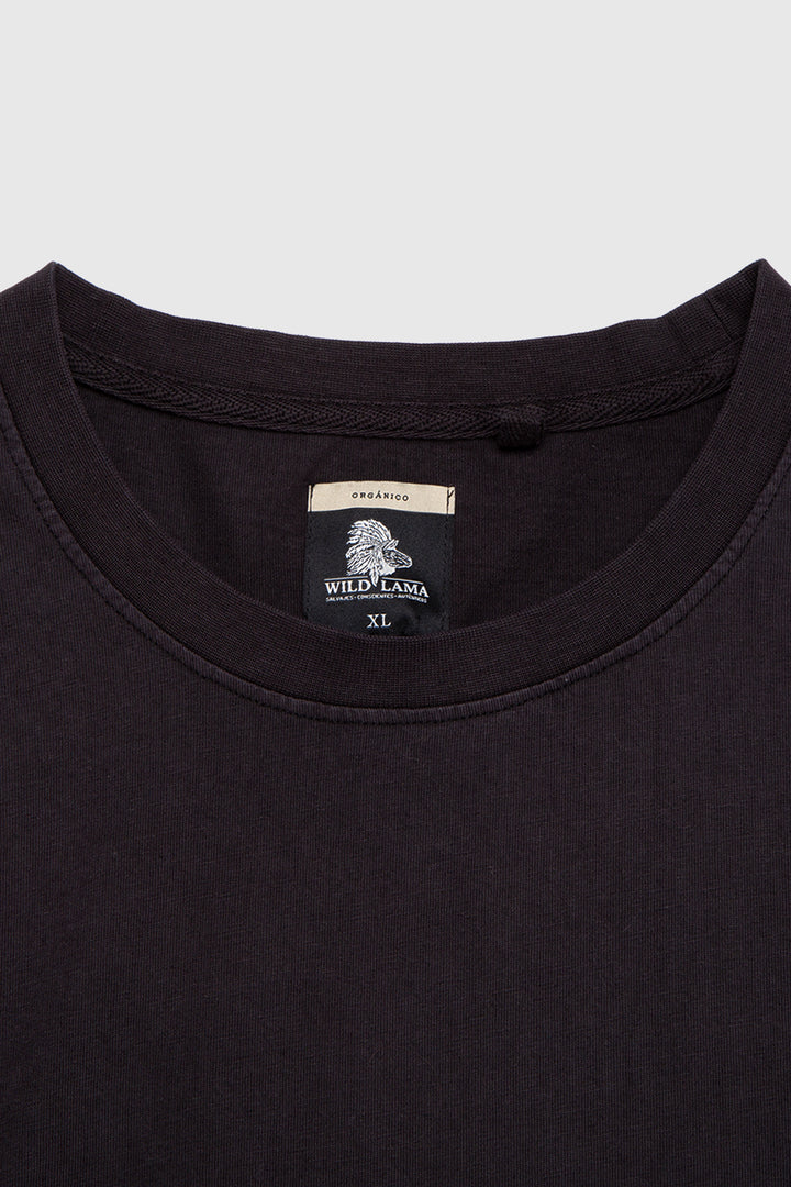 Polera Bat Orgánica Negra Hombre
