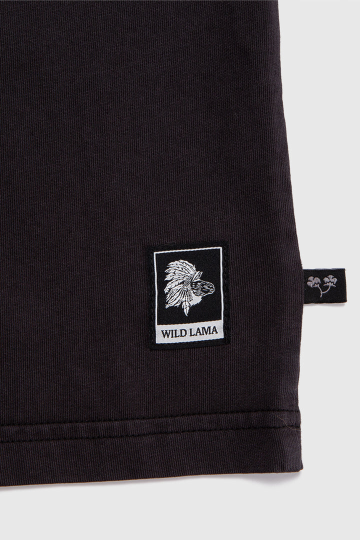 Polera Bat Orgánica Negra Hombre