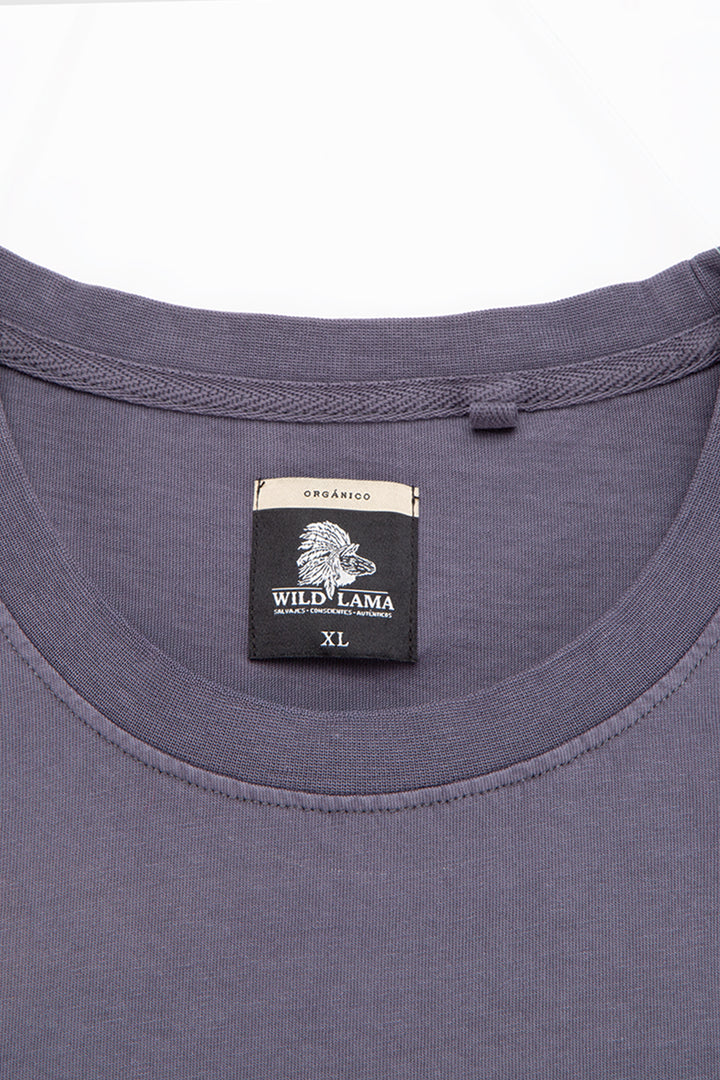 Polera Bat Parche Orgánica Azul Puma Hombre