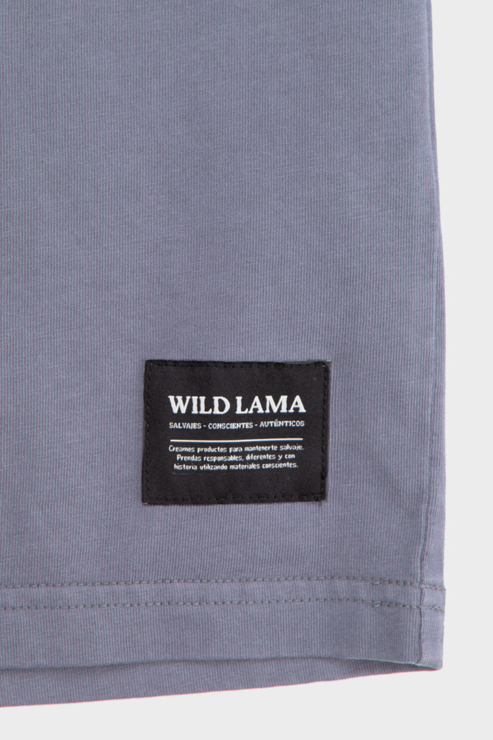 Polera Bat Parche Orgánica Azul Puma Hombre