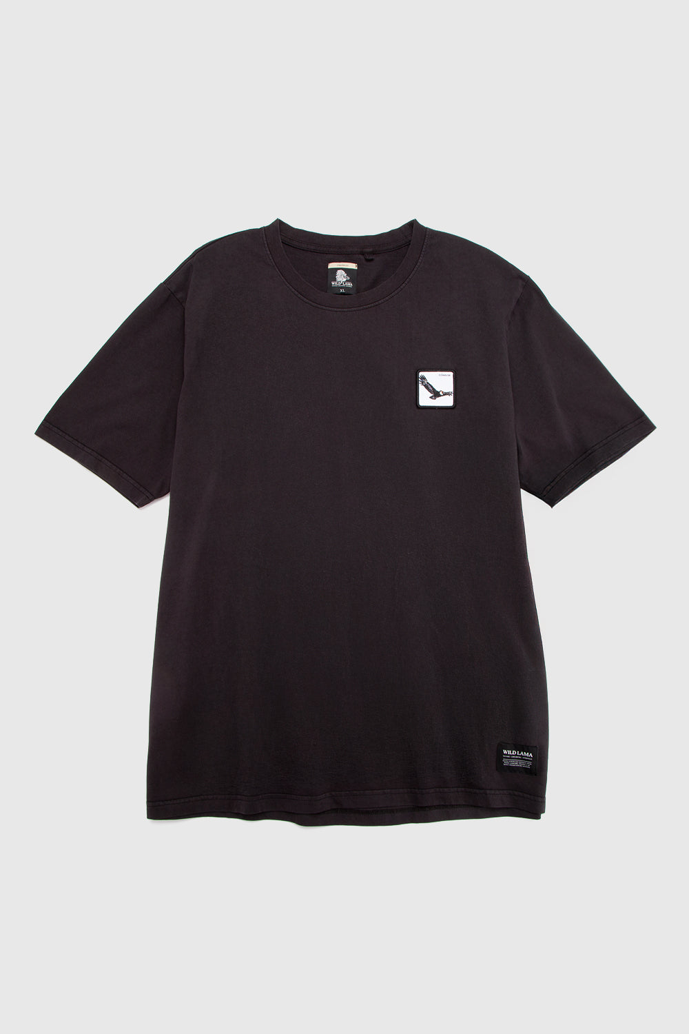 Polera Bat Parche Orgánica Negra Cóndor Hombre