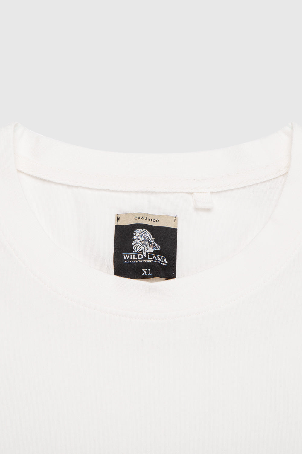 Polera Bat Parche Orgánica Zorro Blanco Hombre