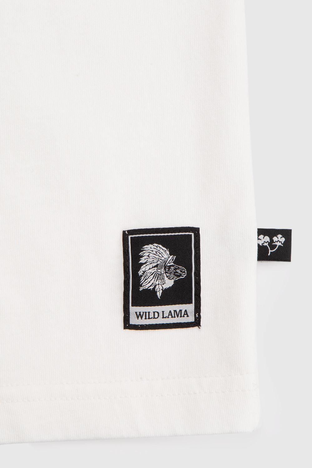 Polera Bat Parche Orgánica Zorro Blanco Hombre