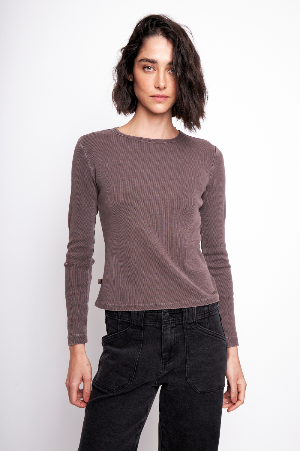 Polera Bimba Orgánica Morada Mujer