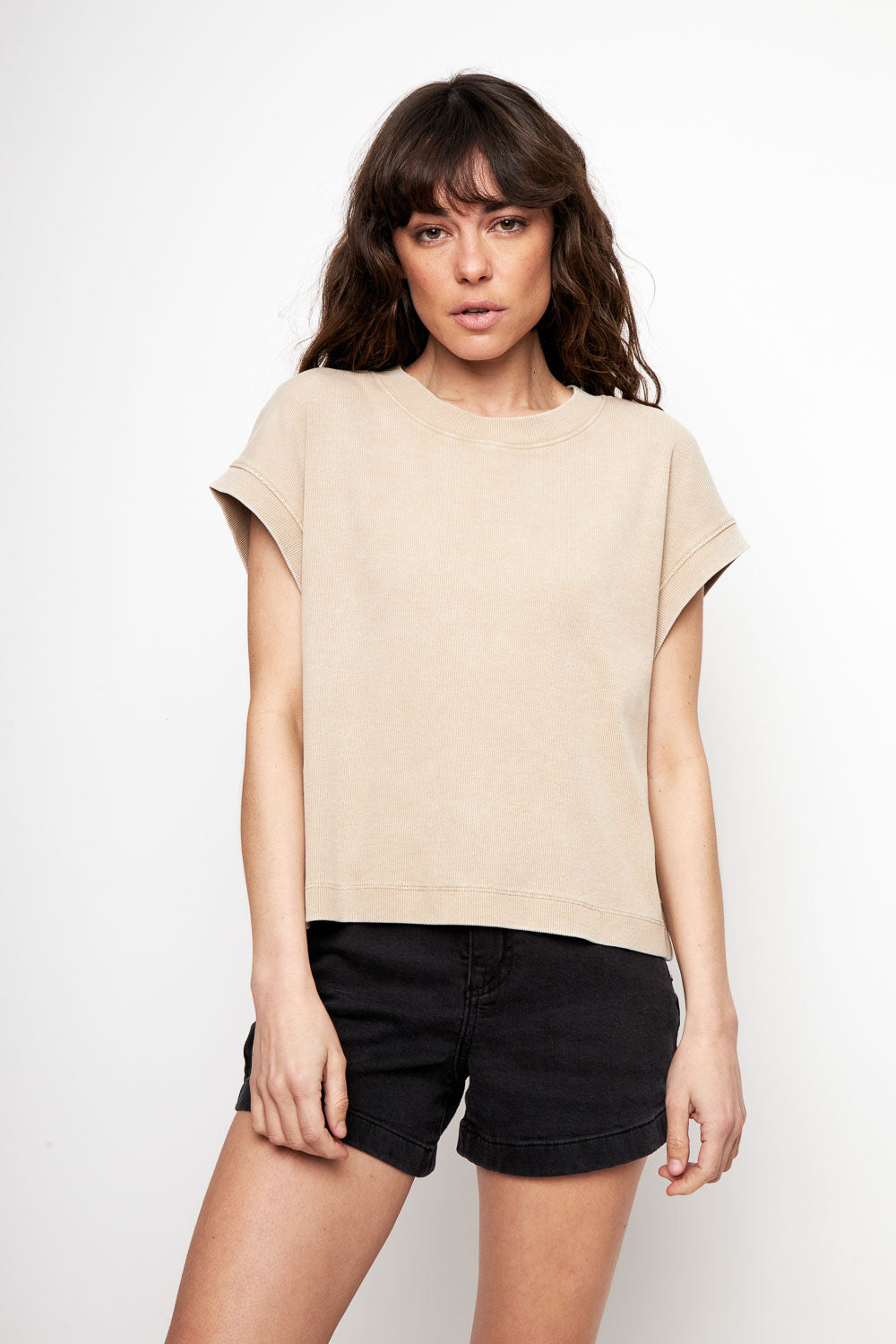 Polera Elis Orgánica Beige Mujer