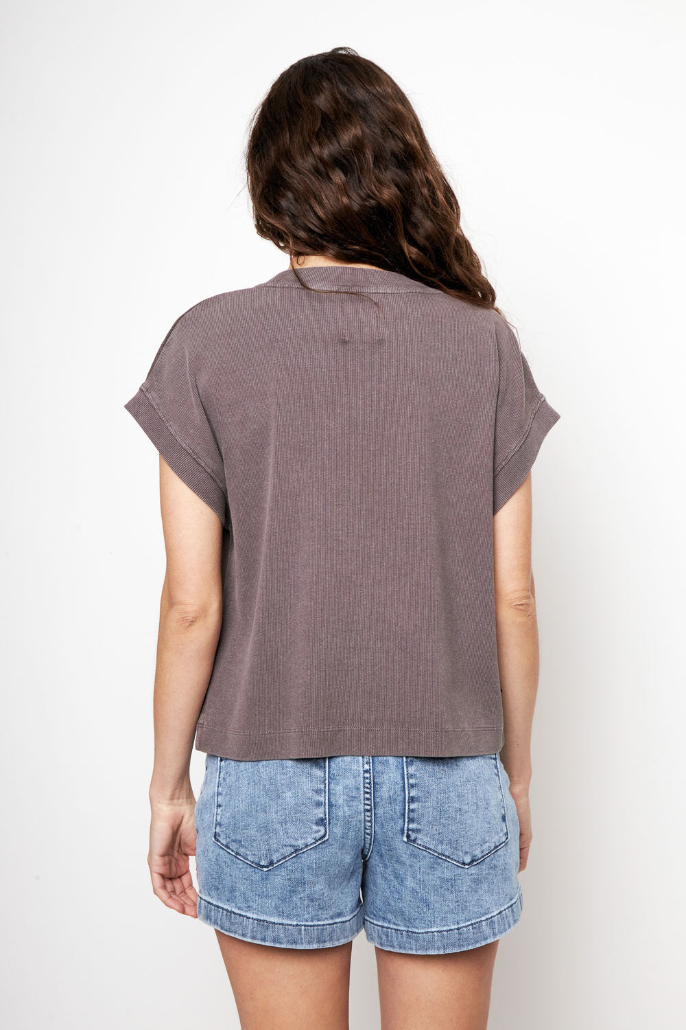 Polera Elis Orgánica Morada Mujer