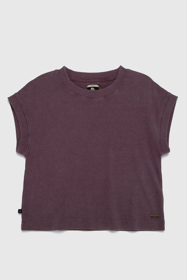 Polera Elis Orgánica Morada Mujer