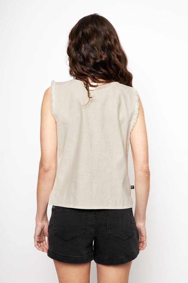 Polera Elo Orgánica Beige Mujer