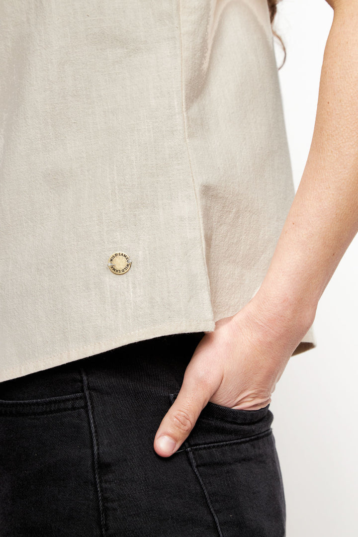Polera Elo Orgánica Beige Mujer