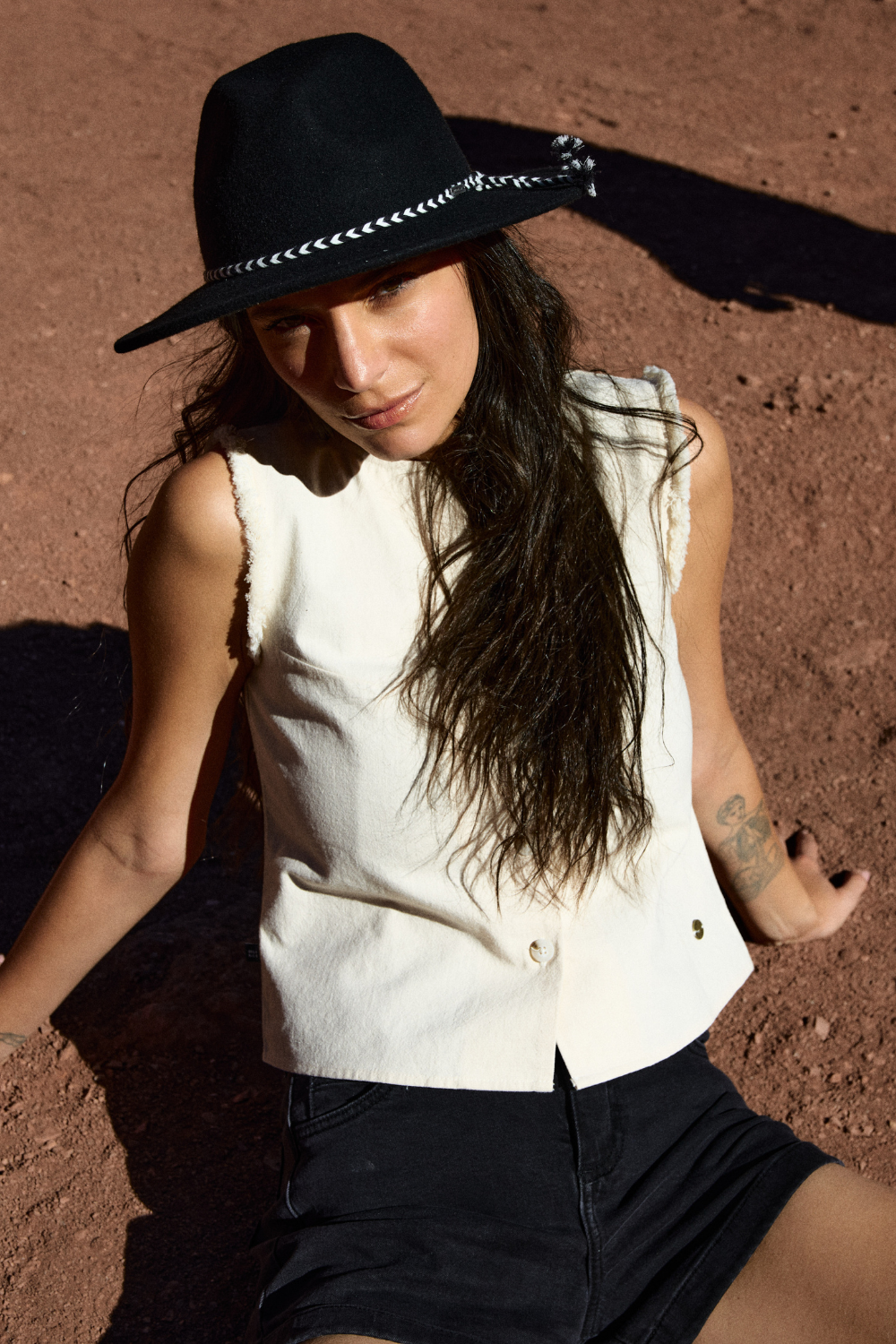 Polera Elo Orgánica Beige Mujer