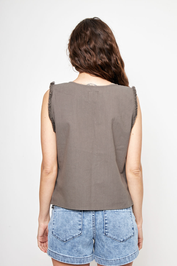 Polera Elo Orgánica Café Mujer