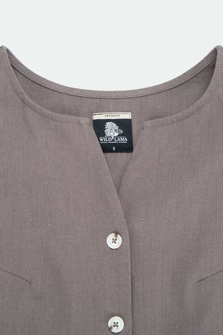 Polera Elo Orgánica Café Mujer