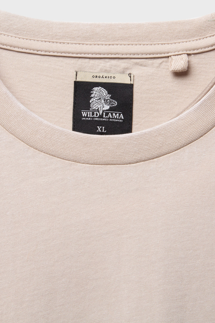 Polera Forest Orgánica Beige Hombre