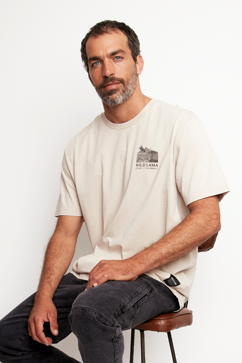 Polera Forest Orgánica Beige Hombre