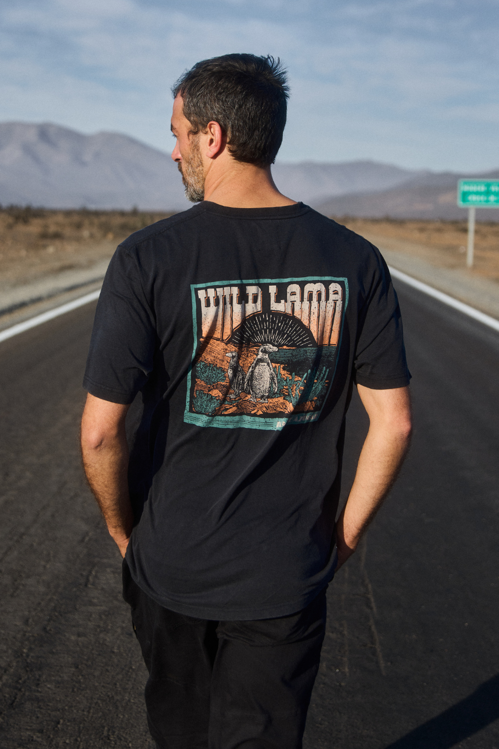 Polera Forest Orgánica Negra Hombre