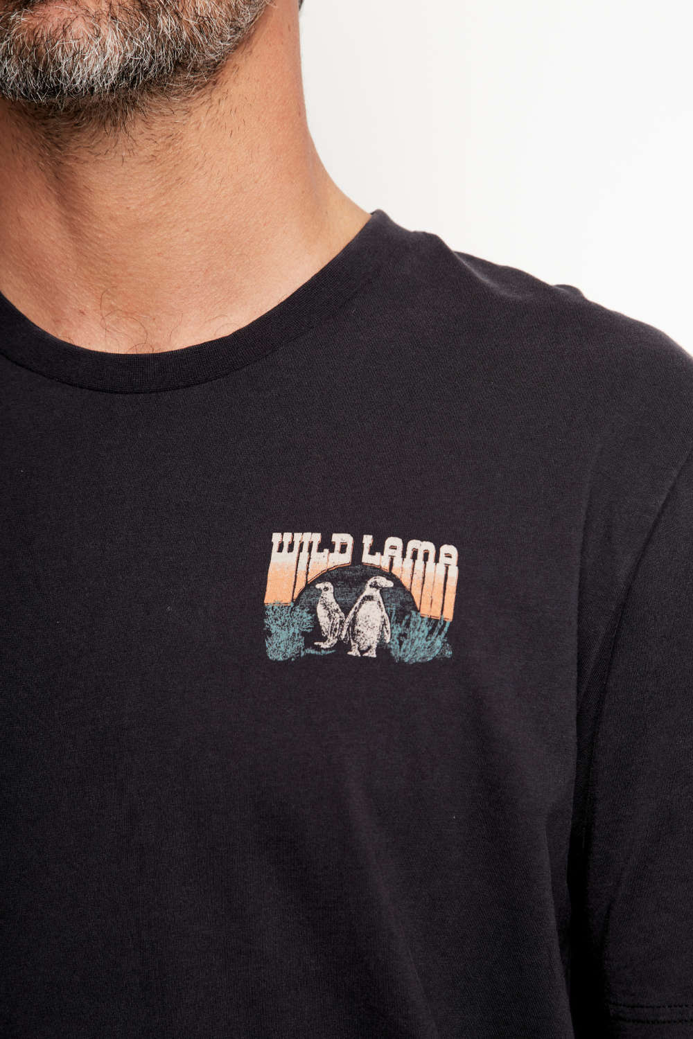 Polera Forest Orgánica Negra Hombre