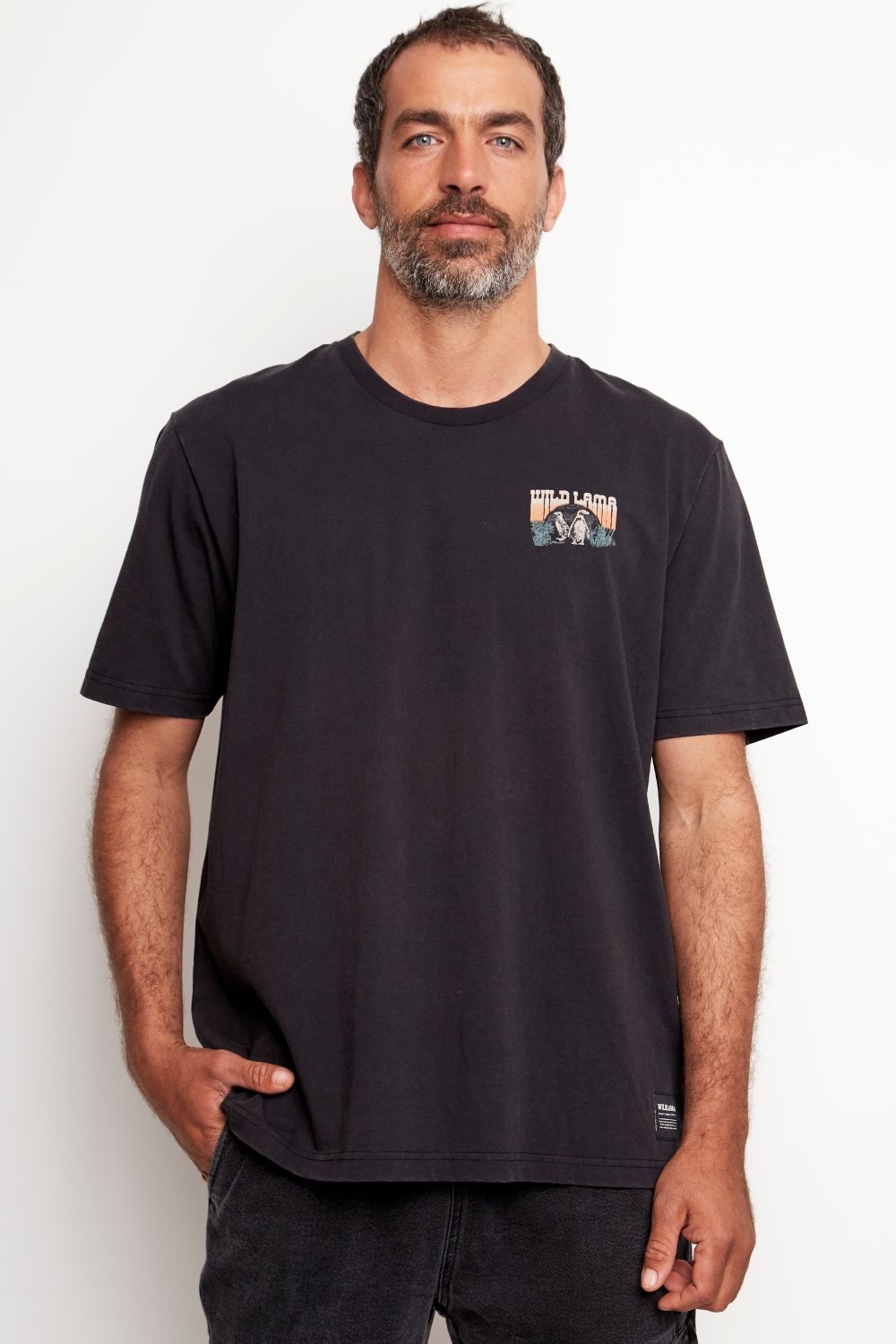 Polera Forest Orgánica Negra Hombre