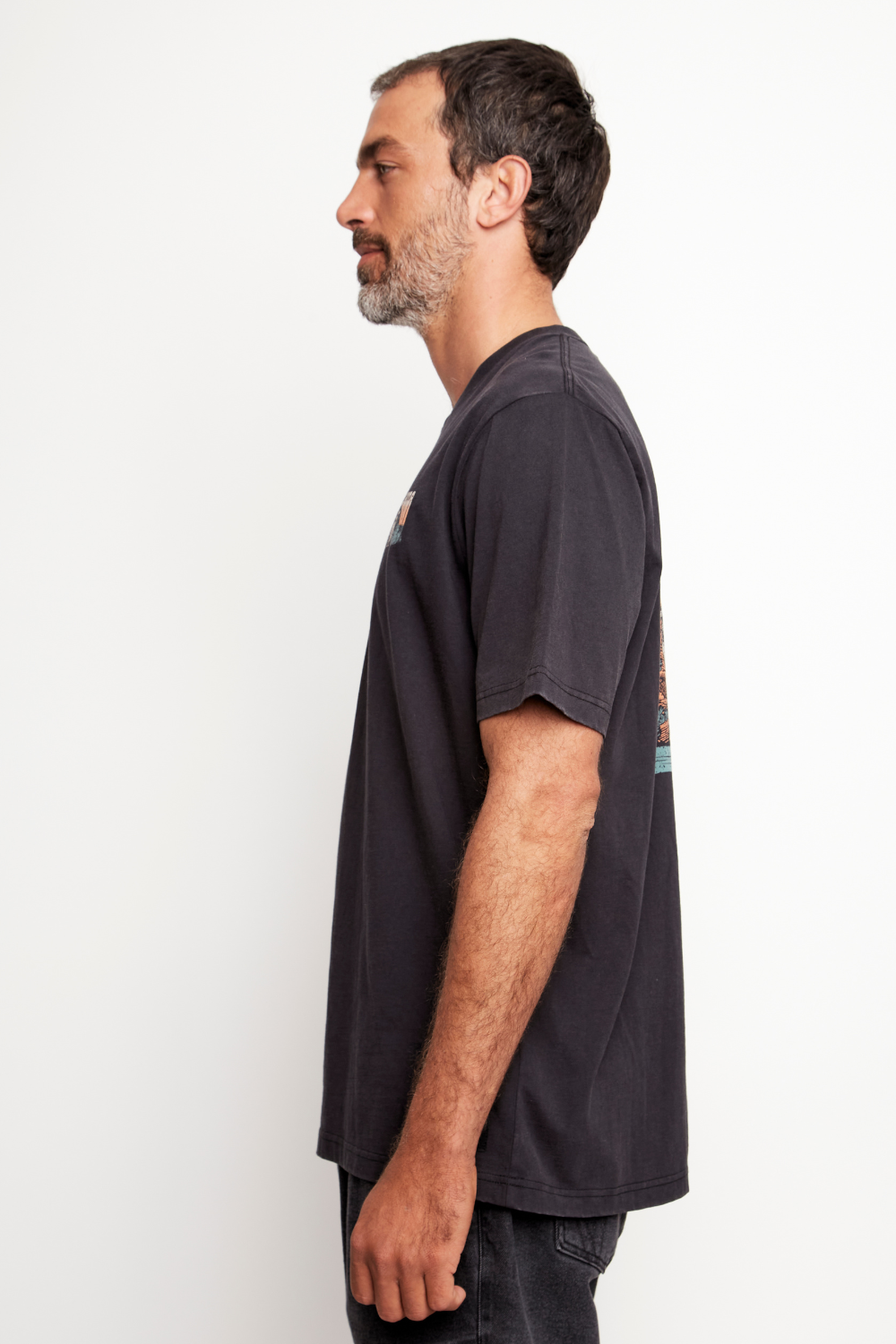 Polera Forest Orgánica Negra Hombre
