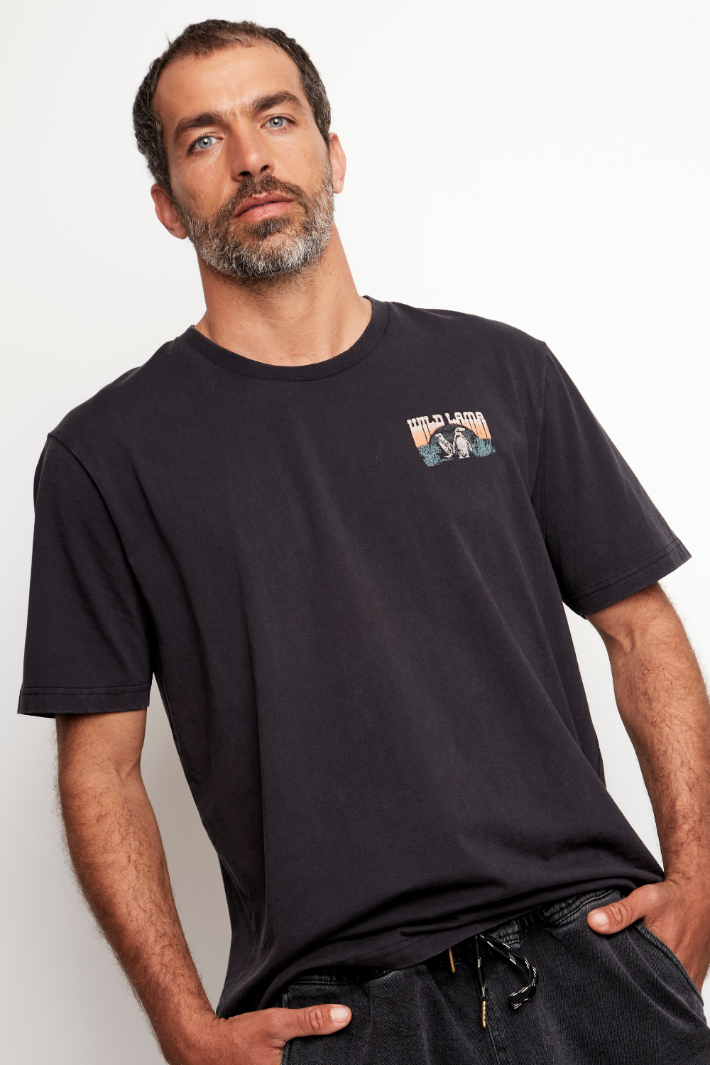 Polera Forest Orgánica Negra Hombre