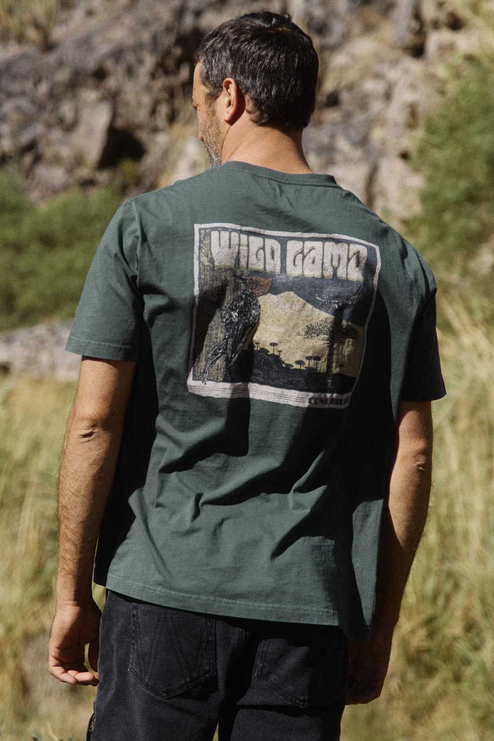 Polera Forest Orgánica Petróleo Hombre