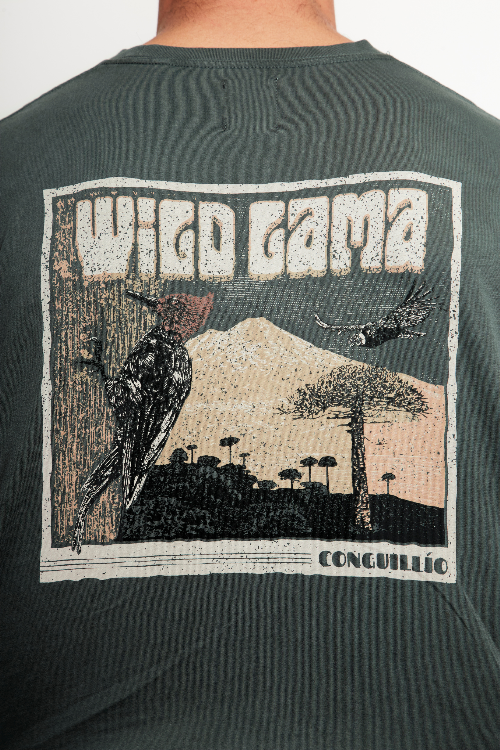 Polera Forest Orgánica Petróleo Hombre