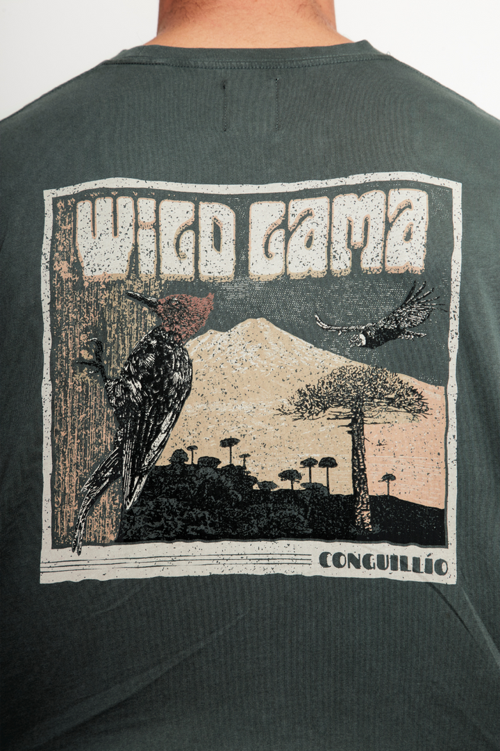 Polera Forest Orgánica Petróleo Hombre