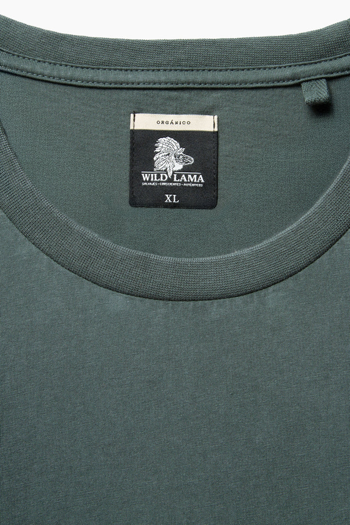Polera Forest Orgánica Petróleo Hombre