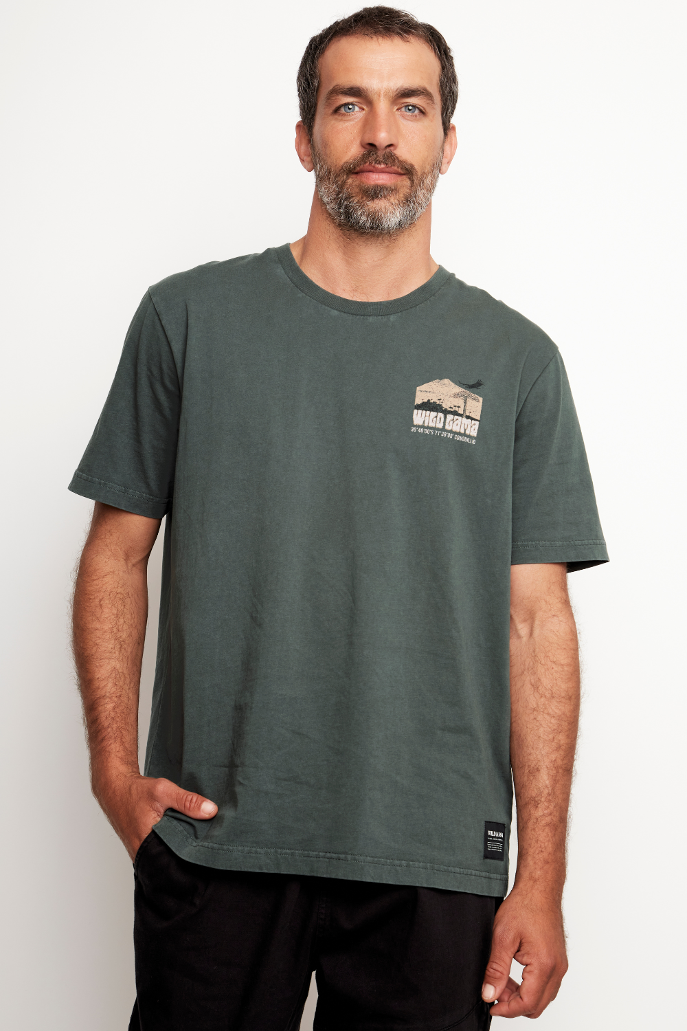 Polera Forest Orgánica Petróleo Hombre