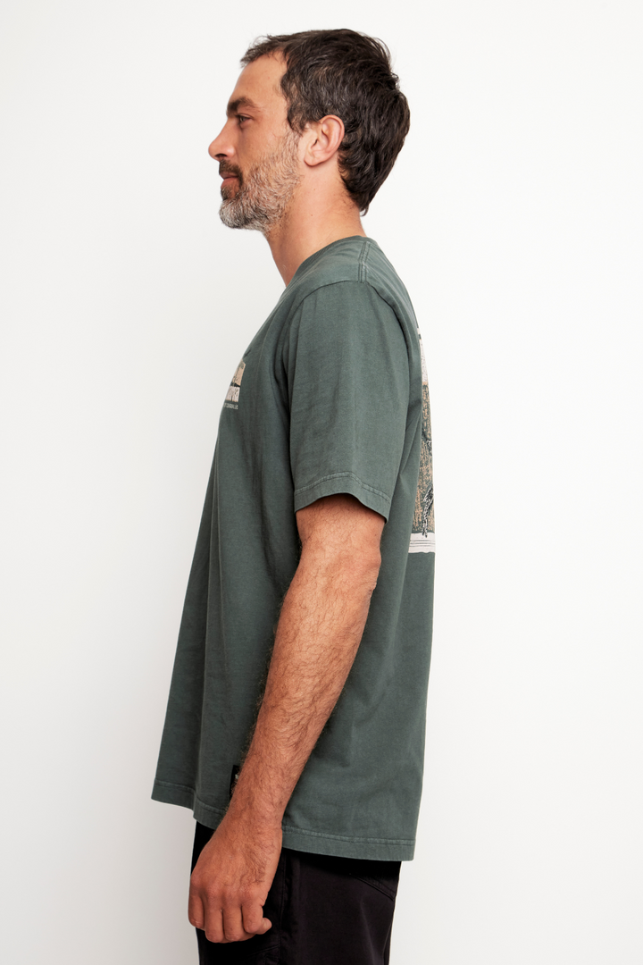 Polera Forest Orgánica Petróleo Hombre