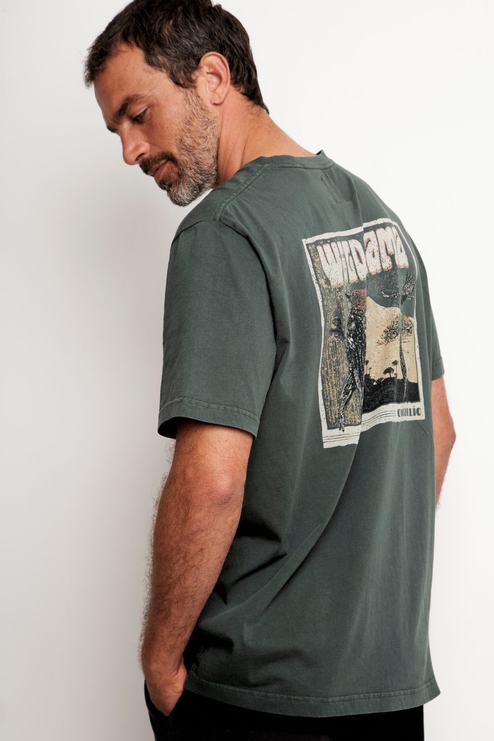 Polera Forest Orgánica Petróleo Hombre