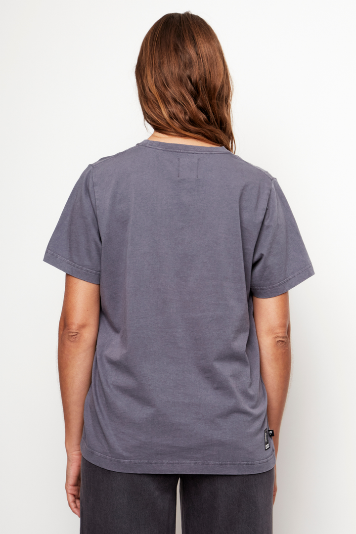 Polera Genovesa Orgánica Azul Parque Mujer