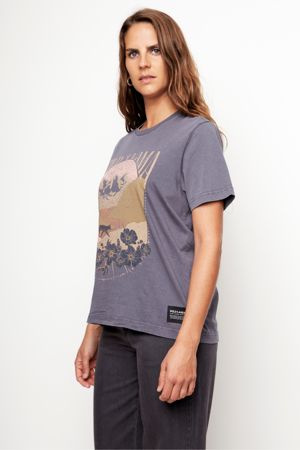 Polera Genovesa Orgánica Azul Parque Mujer