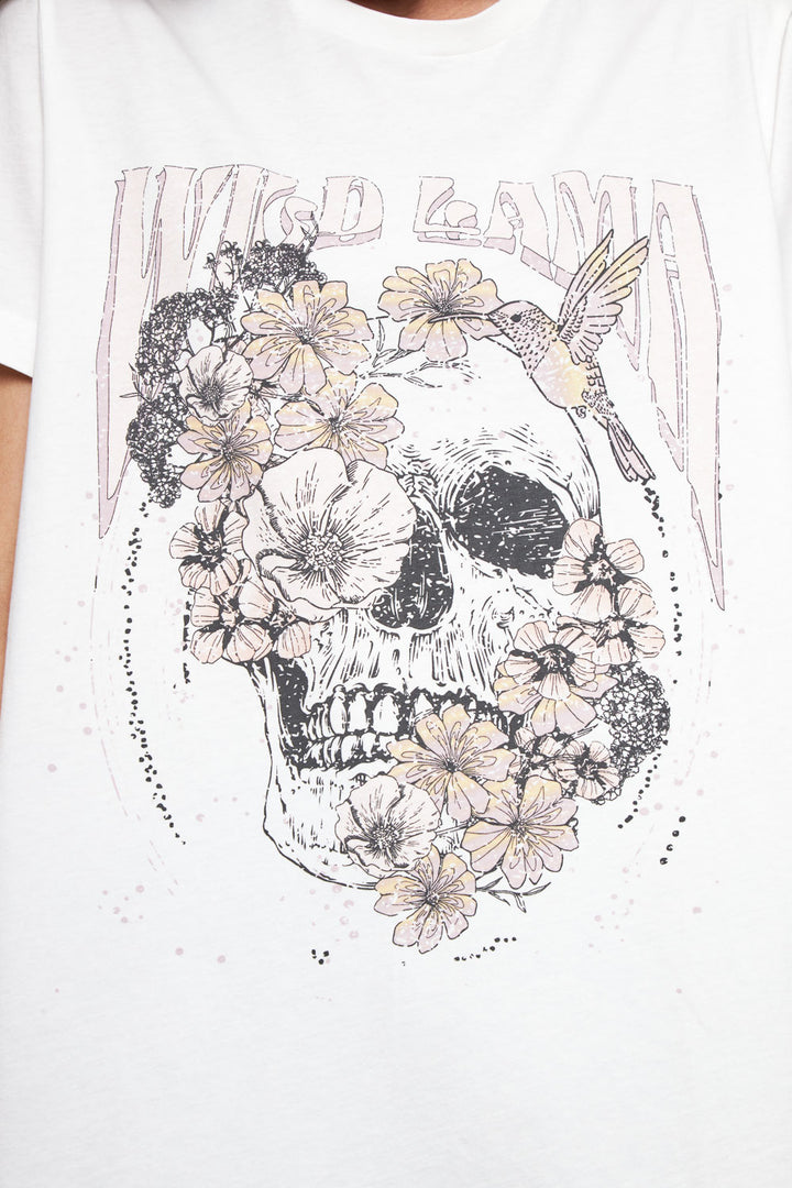 Polera Genovesa Orgánica Blanca Mujer